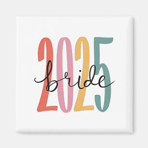 2025 bride  Wedding Announcement Marriage  Magnet