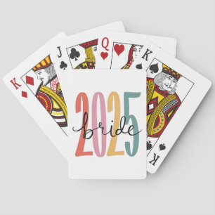 2025 bride Wedding Announcement Marriage Playing Cards