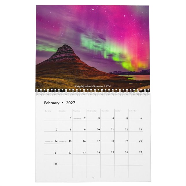 2025 Calendar (Feb 2027)