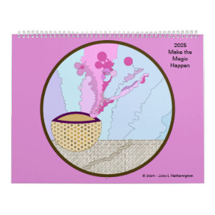 2025 Calendar - Abstract Art