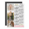 2025 Calendar Blush Pink Gold Custom Photos Magnet