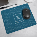 2025 CALENDAR CORPORATE BUSINESS LOGO TEAL BLUE MOUSE PAD<br><div class="desc">Design your own custom 2025 calendar mouse pad featuring your company logo. It's a perfect promotional giveaway or corporate gift for clients, vendors, employees, and other valued individuals. The calendar is elegantly displayed with a sophisticated serif font, ensuring clarity and professionalism, while the layout keeps all 12 months visible at...</div>