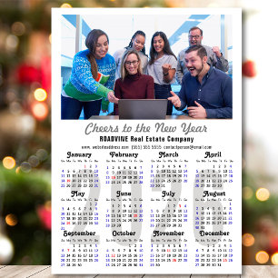 2025 Calendar Corporate Photo Minimalist Magnetic