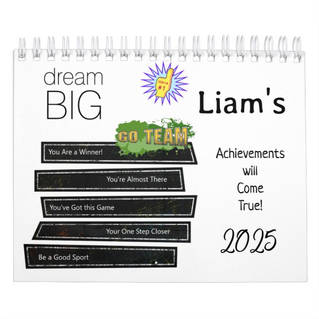2025 Calendar Dream Big  (Cover)