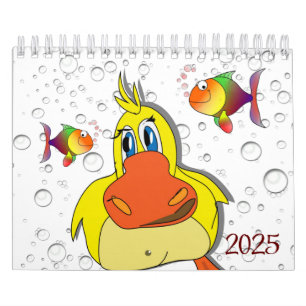 2025 Calendar Duck & Fish