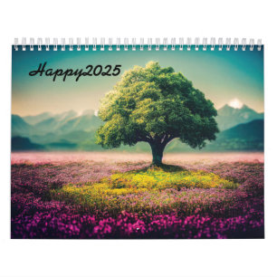 2025 calendar Flowers filed 3