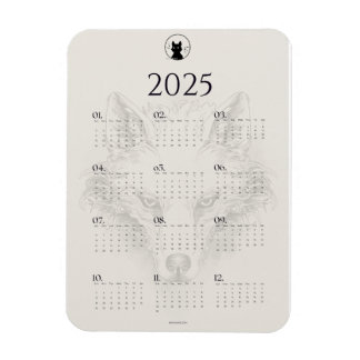2025 Calendar Fridge Magnet