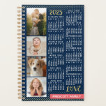 2025 Calendar Navy Coral Gold Photo Collage Small Planner<br><div class="desc">Celebrate 2025 with this elegant family photo collage calendar small planner. On the inside, these planners have pages for you to organize your weeks and months. With the addition of the beautiful yearly calendar cover, you'll be able to see the entire year at a glance - plus enjoy 12 of...</div>