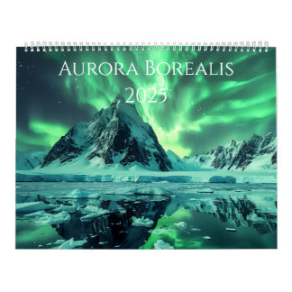 2025 Calendar of Aurora Borealis Artwork