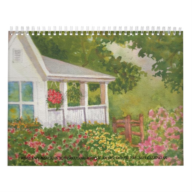 2025 Calendar Roseann Meserve Watercolor Artist (Cover)