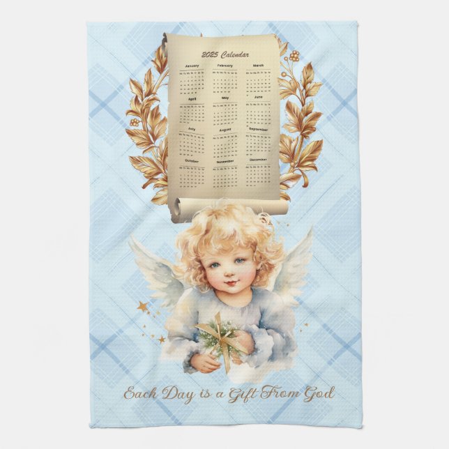 2025 Calendar Towel Each Day is a Gift From God (Vertical)