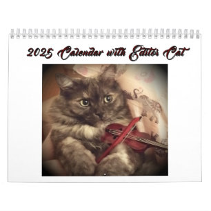 2025 Calendar with Editor Cat by RoseWrites