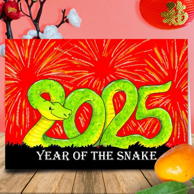 2025 Carte de voeux année du serpent (Créateur téléchargé)