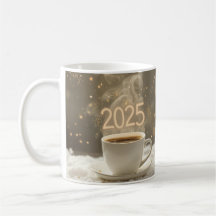 2025 Célébration Café Mug - Nouvel An Festif Des