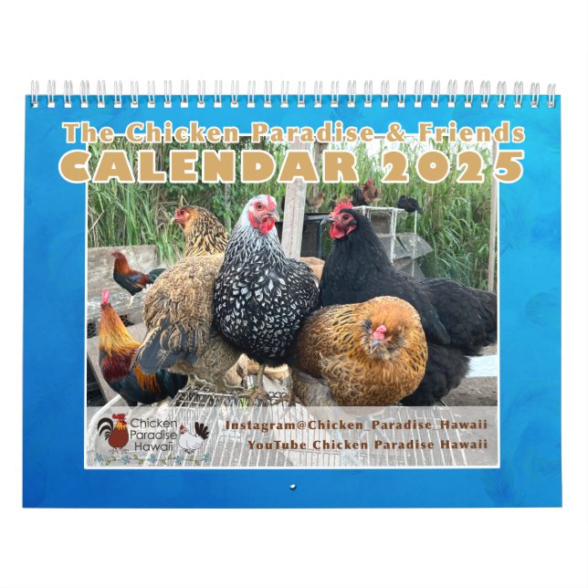 2025 Chicken Paradise Hawaii Calendar チキンパラダイスハワイ (Cover)