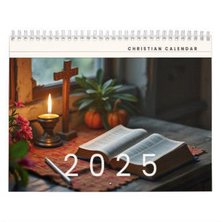2025 Christian Reflection Wall Calendrier 11" x 8,