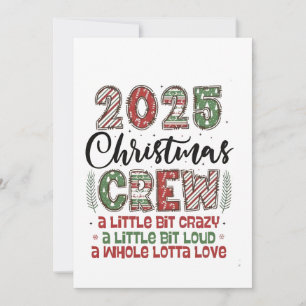2025 Christmas Crew Family Matching Outfit Xmas Invitation