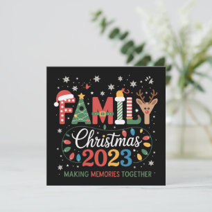 2025 Christmas Crew We Are Family Festive Party Holiday Card