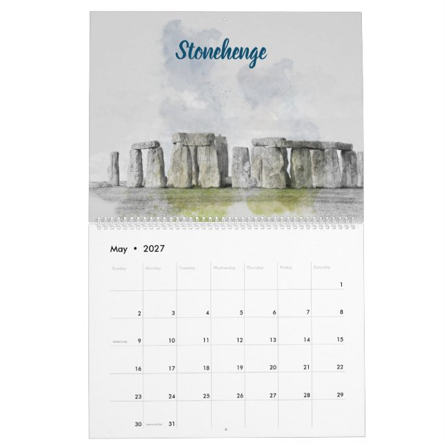 2025 City Sketches Wall Calendar | Hand-Drawn (May 2027)