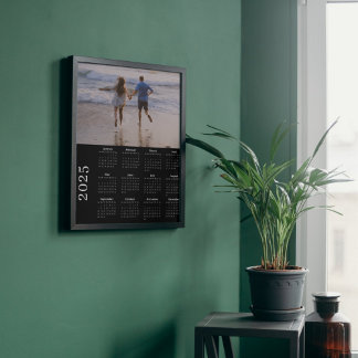 2025 Classic Full Bleed Black Calendar Photo Print