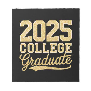 2025 College Graduate Graduation Senior School Notepad