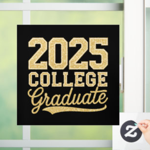 2025 College Graduate Graduation Senior School Window Cling