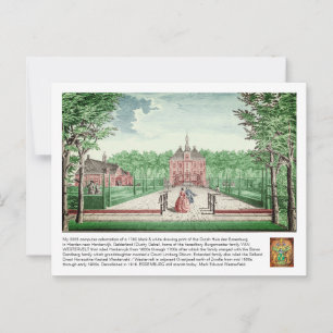 2025 colorization 1760 Print Kasteel De Essenburg Postcard