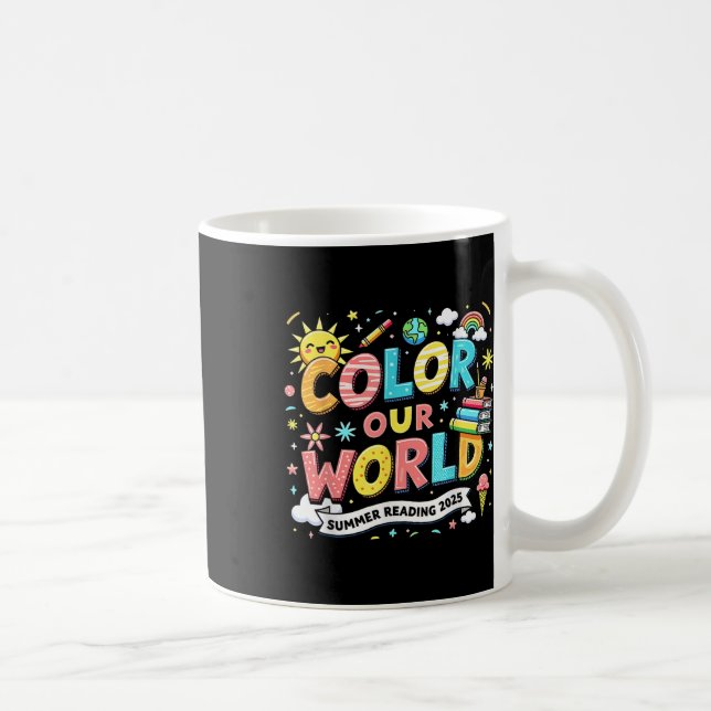 2025 Colour Our World Book Summer Reading Program  Coffee Mug (Right)