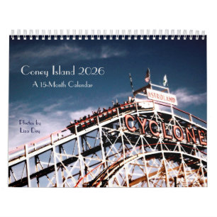 2025 Coney Island 15-Month Calendar