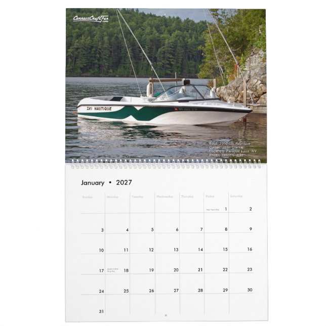 2025 CorrectCraftFan Annual Calendar (Jan 2027)