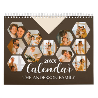 2025 Create Your Own Modern Custom Family Photo  Calendar