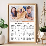 2025 Custom Photo 12 Month New Year Calendar Poster<br><div class="desc">2025 New Year Photo Calendar Poster - This custom calendar poster is perfect to highlight or circle special family dates, anniversaries, birthdays, and reunions. This large calendar is perfect for kids sporting events practice schedule, after school appointments, or family fun game dates. Personalize these full year photo calendar posters with...</div>