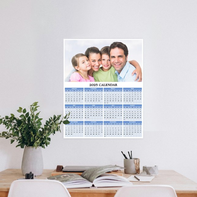 2025 Custom Photo Calendar Poster (Personalize 2025 with our custom photo calendar poster—display a favorite photo and stay organized.)