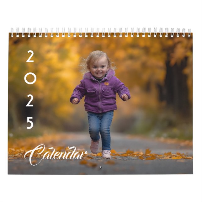 2025 Custom Photo Editable Text  Calendar (Cover)
