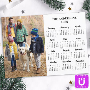 2025 Custom Photo & Family Name 12 Month Calendar 