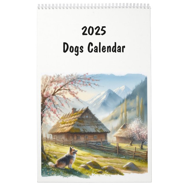 2025 Dog Breed Fun Animals Calendar (Cover)