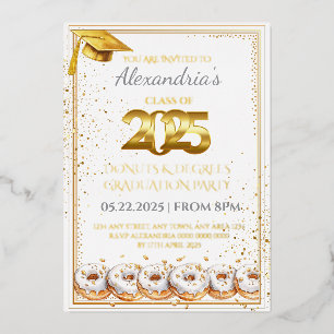 2025  Doughnuts and Degrees Graduation Invitation