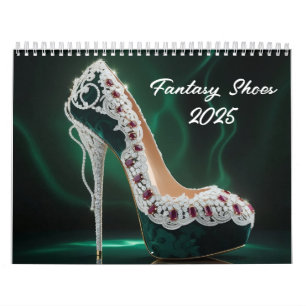 2025 elegant Calendar Fantasy Shoes 