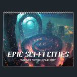 2025 Epic Sci-Fi Cities Science Fiction Calendar<br><div class="desc">2025 Epic Sci-Fi Cities Science Fiction Calendar</div>