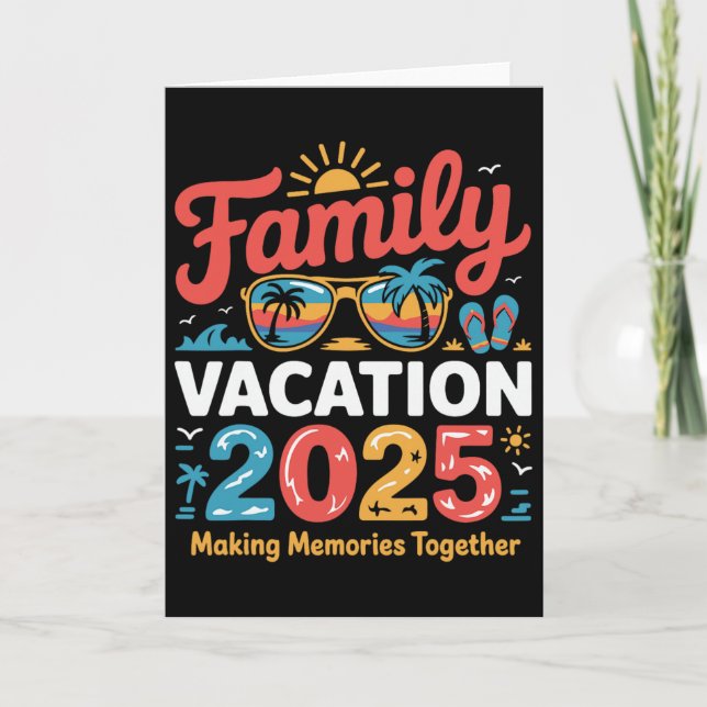2025 Family Vacation Matching Cruise Trip  Card (Front)