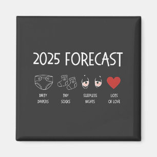 2025 Forecast Mom To Be New Year  Magnet