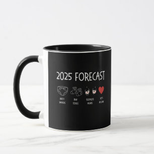 2025 Forecast Mom To Be New Year  Mug