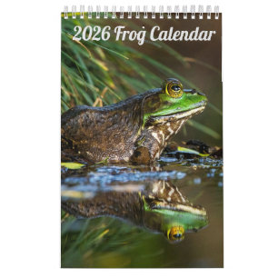 2025 Frog One Page Wall Calendar