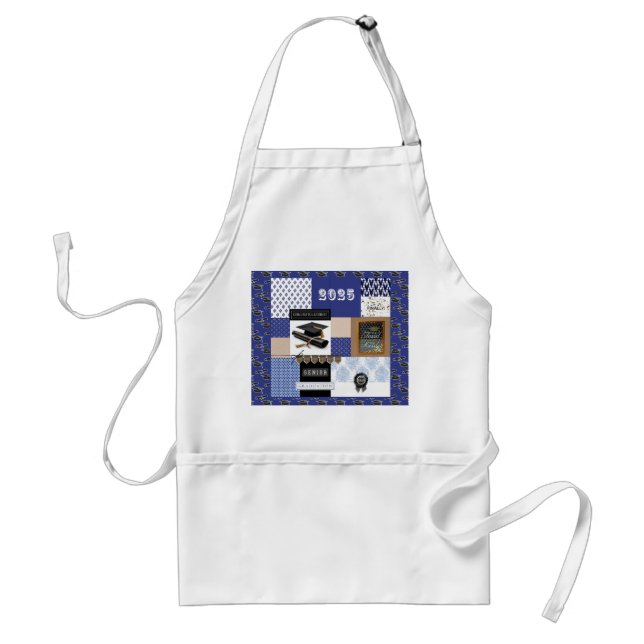 2025 Grad Cap,Diploma, Word Finally Tassel Worth H Standard Apron (Front)