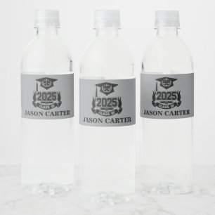 2025 Graduate Graduation Party Law School  Water Bottle Label