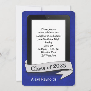 2025 Graduation Electronic Tablet Party Invitation