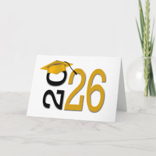 2025 Graduation Gold and Black Card