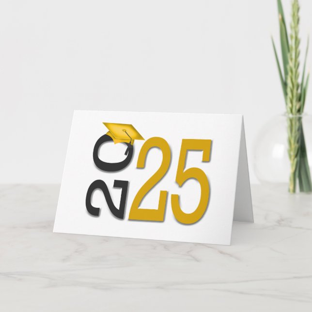 2025 Graduation Gold and Black Card (Front)