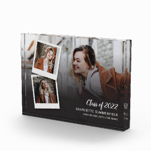 2025 Graduation Keepsake Grad Script Photo Block