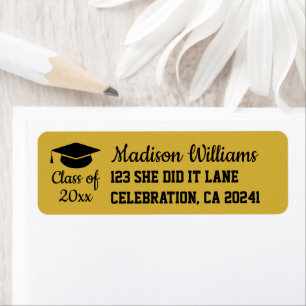 2025 Graduation Personalized Grad Return Address
